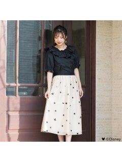 【8/4(木)値下げ分】Disney ミッキーマウス/　コクーンスカート / 大きいサイズ ローズティアラ