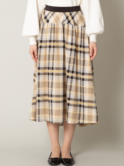 チェックフィッシュテールスカート／大きいサイズ ローズティアラ