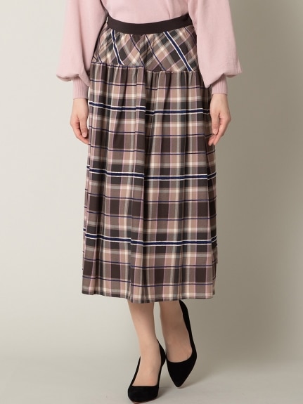 チェックフィッシュテールスカート／大きいサイズ ローズティアラ（ひざ丈スカート）ローズティアラ(Rose Tiara)（ローズティアラ (Lー4L)）  15
