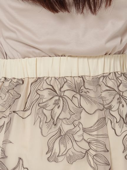 オーガンジー刺繍スカート（その他スカート）ローズティアラ(Rose Tiara)（ローズティアラ (Lー4L)）  12