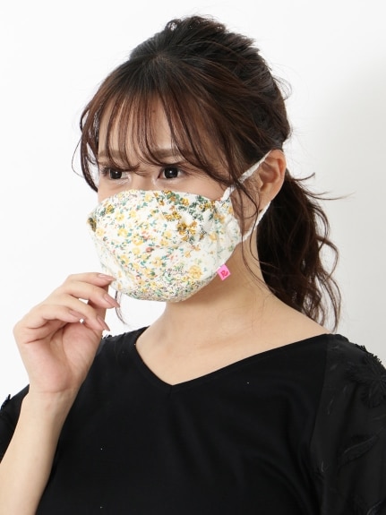 日本製で安心！【洗える】花束マスク（その他ファッション雑貨）MONSTER DROPS（モンスタードロップス (Lー8L)）  01