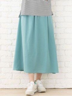 【web限定】【大きいサイズ】 15号(3L) ラインフラワーサテンスカート