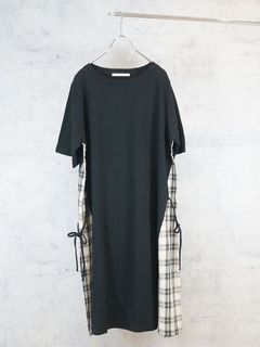 【sabstreet bis】【web限定】【大きいサイズ】 15号(3L) サイドチェックワンピース