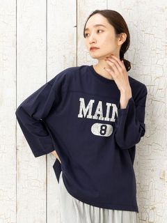 【sabstreet bis】【web限定】【大きいサイズ】 15号(3L) カレッジロゴロンTシャツ