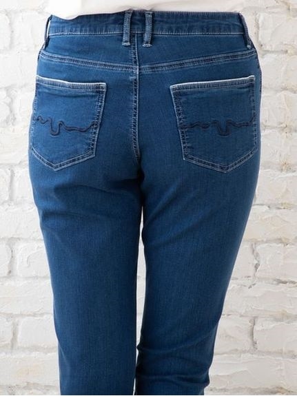 【接触冷感】LONDON DENIM 9分丈デニムパンツ/ 大きいサイズ サブストリート（デニムパンツ・ジーンズ）sab street my standard　インポート（サブストリート　マイ　スタンダード (Lー5L)）  05