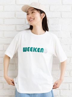 【大きいサイズ】 15号(3L) FONTLAB WEEKENDロゴTシャツ
