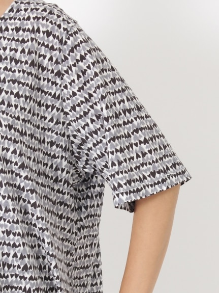 【3-10L】【日本製】綿100！ハートプリントTシャツ　大きいサイズ レディース（Tシャツ）QUINTY（クインティ (3Lー8L)）  05