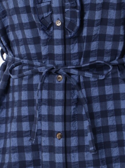 【3-8L】【日本製】フリルトングシャツ　大きいサイズ レディース（シャツ・ブラウス）QUINTY（クインティ (3Lー8L)）  06