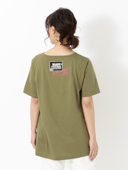 【3-10L】LOVEロゴTシャツ　大きいサイズ レディース（Tシャツ）QUINTY（クインティ (3Lー8L)）  02