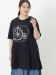 【夏新着】【3-10L】AラインフレアプリントTシャツ　大きいサイズ レディース