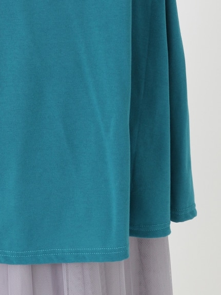 【3-10L】AラインフレアプリントTシャツ　大きいサイズ レディース（Tシャツ）QUINTY（クインティ (3Lー8L)）  06