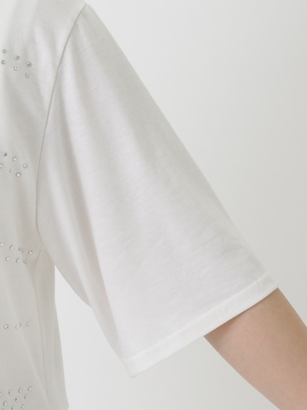 【3-10L】ホットフィックスデザインTシャツ　大きいサイズ レディース（Tシャツ）QUINTY（クインティ (3Lー8L)）  05