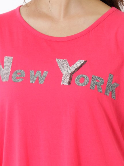 【3-10L】英字ロゴTシャツ　大きいサイズ レディース（Tシャツ）Tasha ruby（ターシャルビー (3Lー8L)）  04