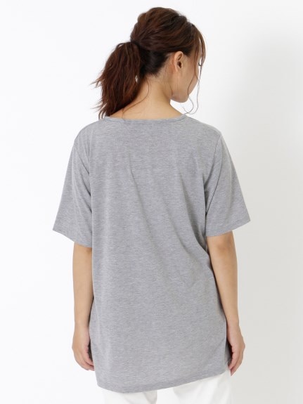 【3-10L】リボンプリントTシャツ　大きいサイズ レディース（Tシャツ）Tasha ruby（ターシャルビー (3Lー8L)）  02