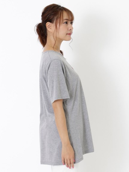 【3-10L】リボンプリントTシャツ　大きいサイズ レディース（Tシャツ）Tasha ruby（ターシャルビー (3Lー8L)）  03
