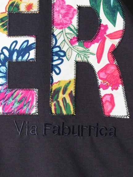 【3-10L】花プリントアップリケTシャツ　大きいサイズ レディース（Tシャツ）Tasha ruby（ターシャルビー (3Lー8L)）  07