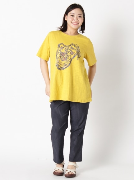 【3-10L】綿100%！リボンプリントTシャツ　大きいサイズ レディース（Tシャツ）Tasha ruby（ターシャルビー (3Lー8L)）  08