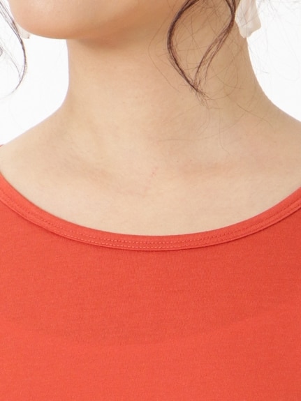 【3-10L】フリンジAラインTシャツ　大きいサイズ レディース（チュニック）Tasha ruby（ターシャルビー (3Lー8L)）  04