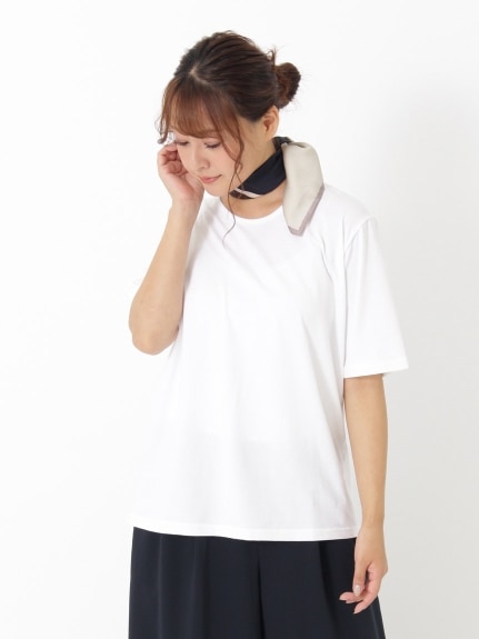 【3-8L】ベア天竺シンプルTシャツ　大きいサイズ レディース（Tシャツ）Tasha ruby（ターシャルビー (3Lー8L)）  01