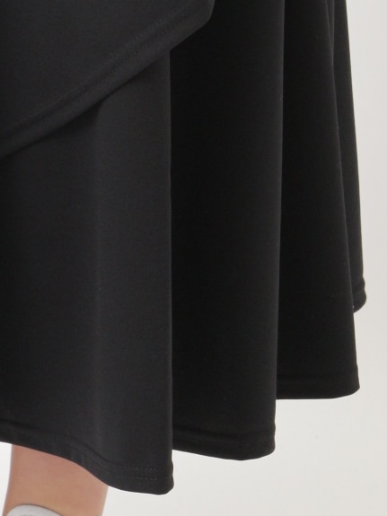 【3-10L】【日本製】スムースラップフレアスカート　大きいサイズ レディース（ロング丈・マキシ丈スカート）Tasha ruby（ターシャルビー (3Lー8L)）  05