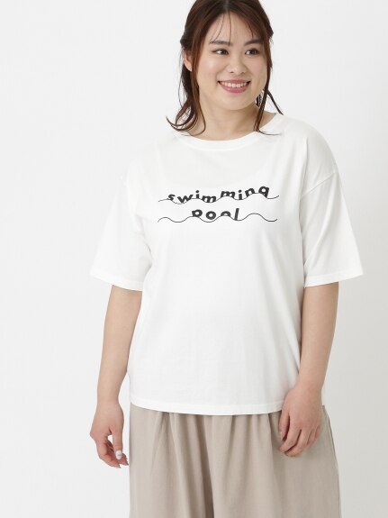 ロゴTシャツ(BOOKSHELF/SwimmingPool)（Tシャツ）SMILELAND omise（アリノマセレクト (Lー10L)）  01