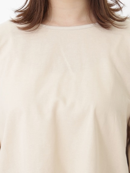 大きいサイズ　コットンワッシャー切替チュニックＴシャツ（Tシャツ）SMILELAND omise（アリノマセレクト (Lー10L)）  04