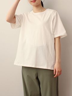 【新着】【接触冷感】 キシリトール加工 半袖Tシャツ　大きいサイズレディース