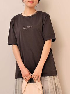 【新着】半袖 ロゴ Tシャツ　大きいサイズレディース