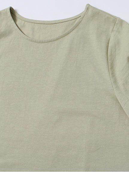 裾リボン 半袖 カットソー 綿100％ コットン（カットソー・プルオーバー）MB mint breeze（エムビー　ミントブリーズ (Lー5L)）  13