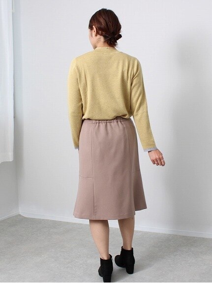ウール調 ツイル セットアップ スカート　大きいサイズ レディース（スカート（単品））fleur by mint breeze（フルール　バイ　ミントブリーズ (Lー5L)）  10