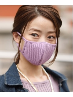 【2枚入】 リブマスク おしゃれ 洗える立体マスク 秋冬・防寒/紫外線対策にも対応ファッションマスク