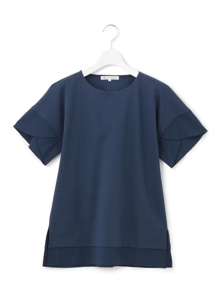 【洗える】ロイヤルクールポンチ 半袖 Tシャツ（カットソー・プルオーバー）23区（ニジュウサンク (Lー3L)） 0 12