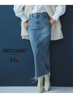 【RED CARD TOKYO×23区】デニム Iライン スカート
