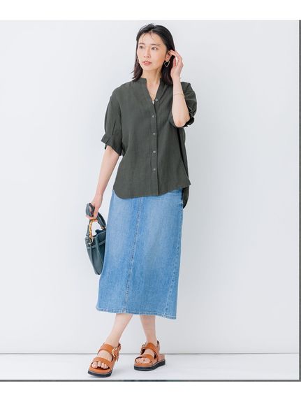 【洗える】23区DENIM ストレッチデニム スカート（デニムスカート）23区（ニジュウサンク (Lー3L)）  08