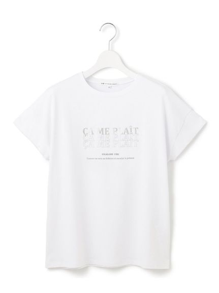 【UVカット/洗える】CA ME PLAIT ロゴTシャツ（カットソー・プルオーバー）23区（ニジュウサンク (Lー3L)）  09