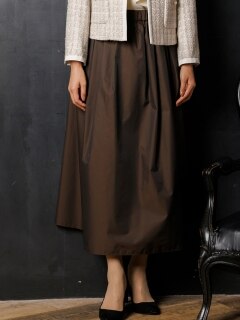 ＥＣＯシャンブレータフタ・ギャザースカート ／ 大きいサイズ ピサーノ