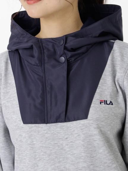 バイカラーデザインプルパーカー　大きいサイズ レディース（スポーツウェア（トップス））FILA（フィラ (Lー10L)）  04