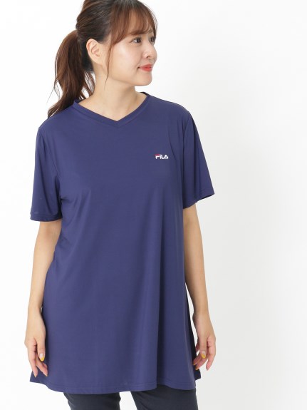 冷感チュニックTシャツ　大きいサイズ レディース（チュニック）FILA（フィラ (Lー10L)）  02