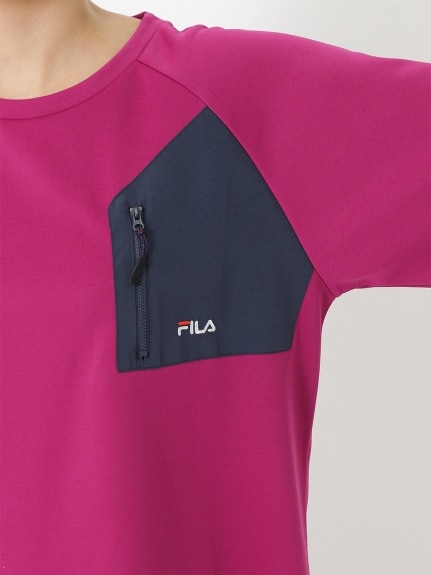ポケット付きチュニック　大きいサイズ レディース（カットソー・プルオーバー）FILA（フィラ (Lー10L)）  05