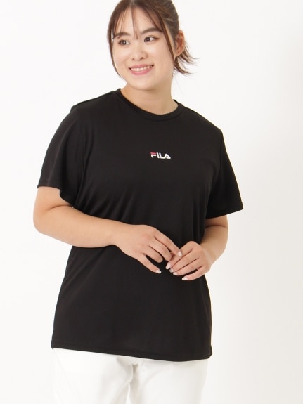 接触冷感ロゴTシャツ　大きいサイズ レディース（Tシャツ）FILA（フィラ (Lー10L)）  01