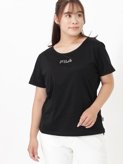 コットンTシャツ　大きいサイズ レディース（Tシャツ）FILA（フィラ (Lー10L)）  01
