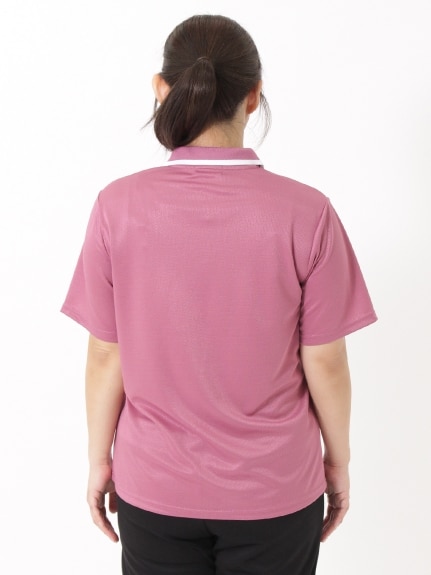 配色スキッパーポロシャツ　大きいサイズ レディース（ポロシャツ）FILA（フィラ (Lー10L)）  02