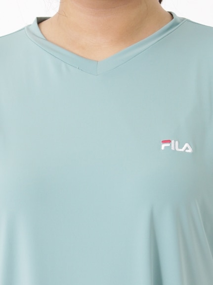 ひんやりタッチチュニックTシャツ　大きいサイズ レディース（Tシャツ）FILA（フィラ (Lー10L)）  04