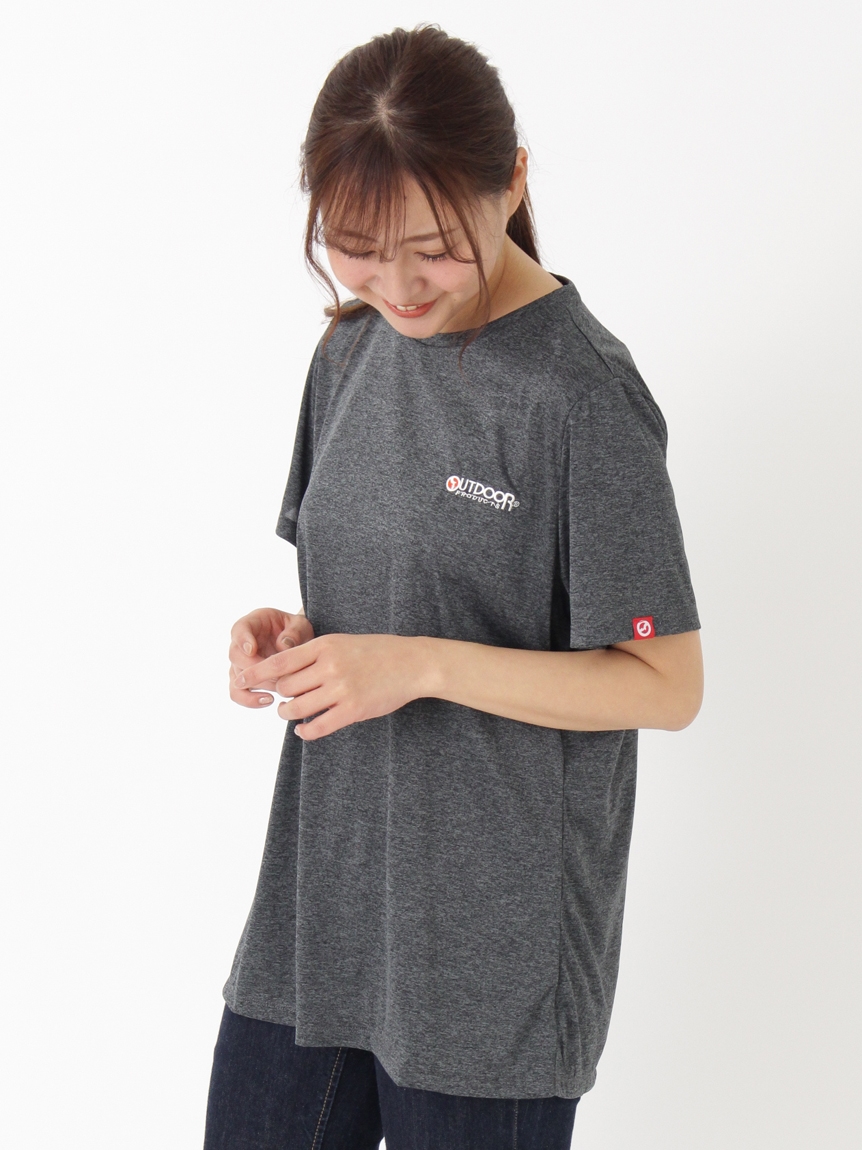 Alinoma】ワンポイント刺繍Tシャツ 大きいサイズ レディースOUTDOOR 