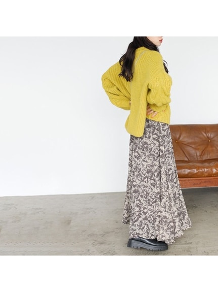 切替フレアーロングスカート　大きいサイズ レディース（ロング丈・マキシ丈スカート）ジーラ（GeeRAファッション）（ジーラ(Lー6L)）  84