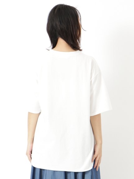 綿１００％ビッグシルエットＴシャツチュニック　大きいサイズ レディース（Tシャツ）ジーラ（GeeRAファッション）（ジーラ(Lー6L)）  08
