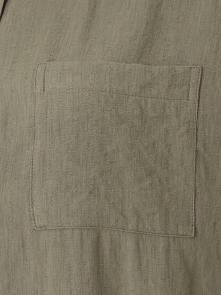 リネン調ロングシャツワンピース　大きいサイズ レディース（シャツ・ブラウス）ジーラ（GeeRAファッション）（ジーラ(Lー6L)）  68