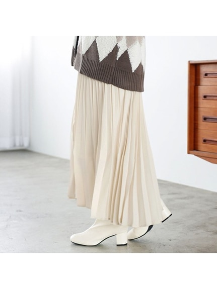 アコーディオンプリーツスカート　大きいサイズ レディース（ロング丈・マキシ丈スカート）ジーラ（GeeRAファッション）（ジーラ(Lー6L)）  75
