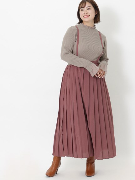 プリーツジャンパースカート　大きいサイズ レディース（ジャンパースカート）ジーラ（GeeRAファッション）（ジーラ(Lー6L)）  10