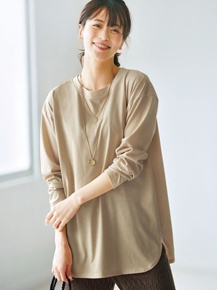 裾ラウンドデザインＴシャツ　大きいサイズ レディース（Tシャツ）ジーラ（GeeRAファッション）（ジーラ(Lー6L)）  05